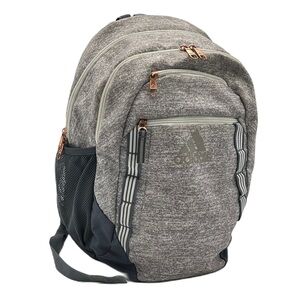 Adidas Gray Backpack with Black Accents